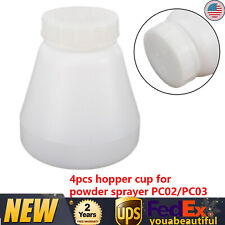 4bottle Hopper Cup Plastic For Electrostatic Powder Coating Pc02pc03 Spray Gun