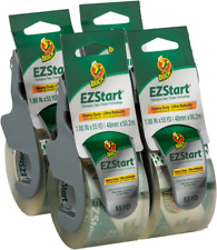 Ez Start Packaging Tape 4 Rolls With Dispensers 220 Yards Clear Packing Tape