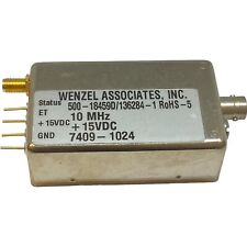 Wenzel Associates 500-18459d136284-1 Crystal Oscillator Smaf-bncf 10mhz15v