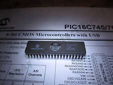Qty 1 Microchip Pic16c765jw Usb-enabled Microcontroller Dip-40 Us Seller