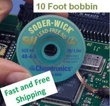 Chemtronics Soder Wick 0.110 10 Foot Bobbin  Pn 40-4-10 Free Shipping