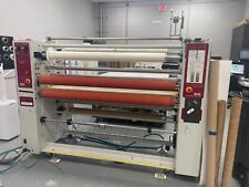 Agl 64t Laminator In Operation 60 Inch With Heat Uv Overlam Dry Erase