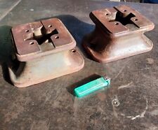 Vintage South Bend Lathe Bed Feet Risers - Cast Iron Steam Punk Industrial Art