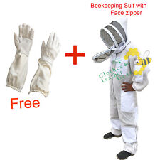 Bee Clothing 3 Layer Beekeeping Full Suit Ventilated Fencing Veil Brass Zip-3xl