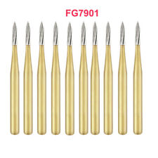 Dental Tungsten Carbide Gold Burs Trimming Finishing Polishing Flame Fg7901