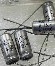 Sprague 30d Te-1506 8mf 150vdc Axial Aluminum Electrolytic Capacitors Nos
