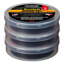 Scotch Vinyl Electrical Tape Strong Super 33 34 In X 66 Ft Black 3 Pack