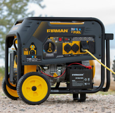 Firman 7125-w Portable Hybrid Dual Fuel Powered Generator With Electric Start