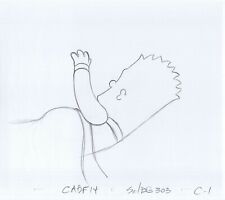 Simpsons Bart Original Art Animation Production Pencils Cabf14 Scbg 303 C-1