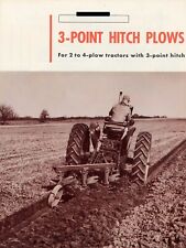 Ih Mccormick International 3pt Hitch Plows Brochure For 2 3 4 Plow Tractors