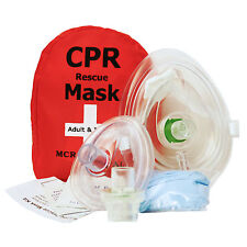 Adultchild Infant Cpr Pocket Resuscitator Rescue Masks W 2 Valves Mcr Medic