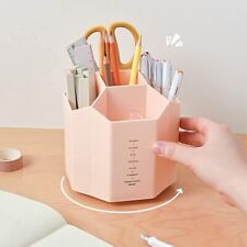 Rotating Desk Organizer Pencil Holders Office Accessories Caddy School Sup...
