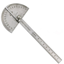 Metal Protractor Angle Finder Rotary Ruler Gauge Machinist Tool