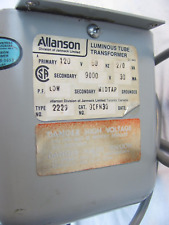 Allanson Luminous Tube Transformer 120v 50hz 9cfn30 Heavy Preowned