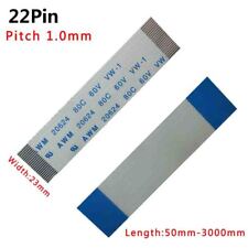 Pitch 1.0mm 22-pin 22p 80c 60v 50mm-3000mm W23mm Ffcfpc Flexible Flat Cable