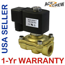 12 Inch 110v-120v Ac Brass Electric Solenoid Valve Npt Gas Water Air Nc