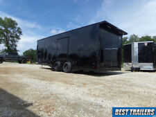 8 X 24 Blackout Enclosed Carhauler Trailer Cargo Black Car Hauler Race Ready