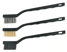 Mini Welding Wire Brush Miniature Brushes 3 Pcs Removes Rust Scale Paint-solder