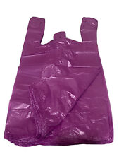 Bags 16 Large 21 X 6.5 X 11.5purple T-shirt Plastic Grocery Shopping Bags