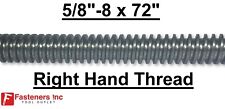 58-8 X 72 Acme Threaded Rod Right Hand Rh 58-8 X 6ft. Plain Steel Cnc Lc