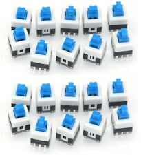 20pcs 7x7mm Latching Push Button On-off Switch Dip-6pins - Us Seller Fast Ship