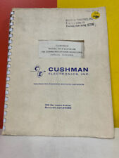 Cushman Model Ce-2 Ce-2b Fm Communications Monitors Manual Changes