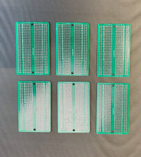 Set Of 6. Perms-proto Half Sized Breadboard Pcb Perf Boards Prototyping Welding