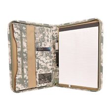 Deluxe Digital Camo Zippered Padfolio Organizer Notepad W Document And Id Holder