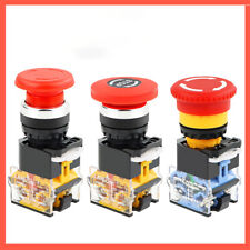 22mm Red E-stop Switch Emergency Mushroom Stop Push Button Switch