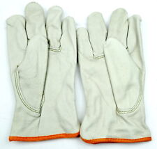 Mcr Safety Cream Leather Work Gloves Lined Drivers Size Small 3280-s