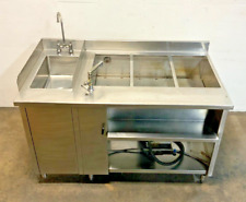 3 Well Stainless Steel Food Cabinet Rethermalizer Sink Hatco Fr2-6b Hydro-heater