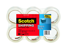 Scotch Heavy Duty Shipping Packaging Tape 6-rolls Great For Packing Shipping