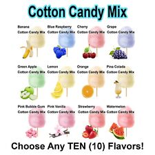 10 Cotton Candy Flavor Mix Sugar Flavoring Flossine Fairy Floss Flavored