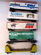 Lot Of 5 Ho Scale Freight Train Box Car Kay-bee Spirit 76 Scotties Linde
