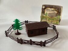 Plasticville Lc-2 Log Cabin Rustic Fence And Tree Kit Bin 16