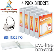 4 Pack 3 Ring Paper Binder Folder Planner Portfolio Organizer Holds 175 Sheets