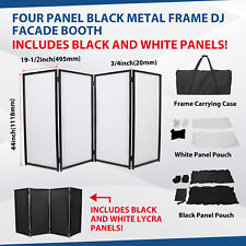 Portable Dj Event Facade Whiteblack Scrim Metal Frame Booth Travel Bag Case