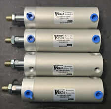 Lot Of 4 Pneumatic Air Cylinder Ncgbn40-0250-03005cdn Round Body Vega Smc New