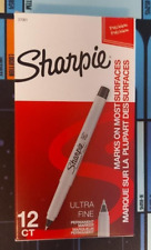 Sharpie Precision Permanent Markers - 37001 Ultra Fine Tip Black 12 Count