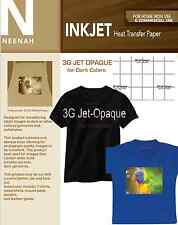 Neenah 3g Jet Opaque Heat Transfer Paper For Dark Colors 8.5x11 25 Sheets