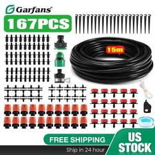 Garfans 50ft Automatic Drip Irrigation System Plant Self Watering Garden Hose
