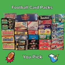 Sealed Football Card Wax Packs Topps Pro Set Score Upper Deck - You Pick Nfl