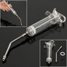145 X 60mm 50ml Plastic Steel Reusable Feeding Veterinary Syringe Lock Tip
