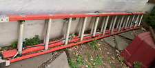 24 Werner Fiberglass Extra Heavy Duty Extension Ladder - 300lb Load  Used