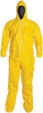 Dupont Tychem Tyvek Qc127s Yellow Coverall Chemical Hazmat Suit 1 Each L-5xl
