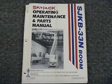 Skyjack Sjkb-33n Boom Lift Parts Catalog Owner Operator Service Repair Manual