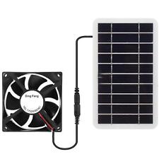 Solar Panel Powered Fan Mini Ventilator Exhaust Fan Greenhouse Motorhome House