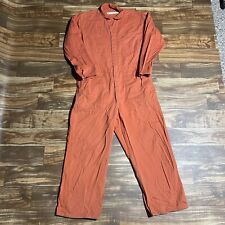 Vintage Red Kap Mens Size 46-ln Work Utility Coveralls Overalls Jumpsuit Orange