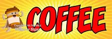 New Listing Coffee Decal Food Truck Sign Concession Vinyl Sticker Superhero Menu