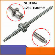 Ball Screw Cnc Parts Sfu1204 Rm1204 12mm L250mm-1500mm W Flange Single Ball Nut